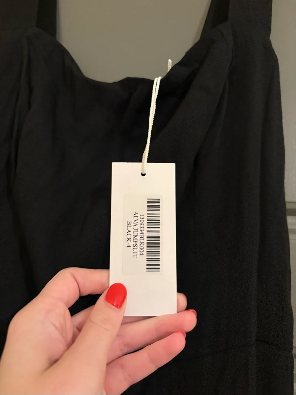 Reformation Alva Jumpsuit Black Wide Leg Linen Blend Jumpsuit  NWT Size 4